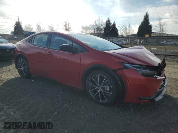 2024 Toyota Prius LE with VIN JTDADABU0R3021196, listed as a Copart auction lot 44569245 with 369 mi miles and Salvage Title. Bid and sale history available at carsss.com. Image 4.