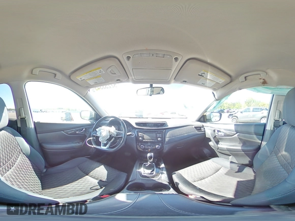 2017 Nissan Rogue SV with VIN 5N1AT2MT2HC887215, listed as a Copart auction lot 52253345 with 80,500 mi miles and Salvage Title. Bid and sale history available at carsss.com. Image 13.