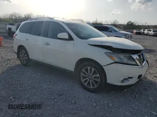 2016 Nissan Pathfinder SV with VIN 5N1AR2MN6GC645865, listed as a Copart auction lot 49036805 with 120,170 mi miles and Salvage Title. Bid and sale history available at carsss.com. Image 4.