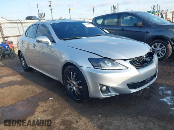 2013 Lexus IS 250 with VIN JTHBF5C21D5186804, listed as a IAAI auction lot 41915523 with 138,059 mi miles. Bid and sale history available at carsss.com. Image 1.