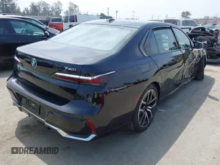 2023 BMW 7 Series 740i with VIN WBA23EH02PCM14257, listed as a IAAI auction lot 42408167 with Not provided miles and . Bid and sale history available at DreamBid. Image 4.