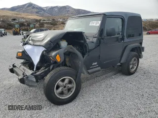 2003 Jeep Wrangler SE with VIN 1J4FA29113P351844, listed as a Copart auction lot 81411324 with 53,525 mi miles and Salvage Title. Bid and sale history available at carsss.com. Image 1.