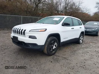 2014 Jeep Cherokee Sport with VIN 1C4PJMAB3EW287020, listed as a IAAI auction lot 41040643 with 134,417 mi miles. Bid and sale history available at carsss.com. Image 2.