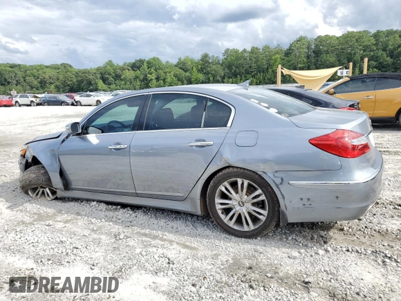 2014 Hyundai Genesis 3.8L with VIN KMHGC4DD2EU260700, listed as a Copart auction lot 64601574 with 185,847 mi miles and Salvage Title. Bid and sale history available at carsss.com. Image 2.