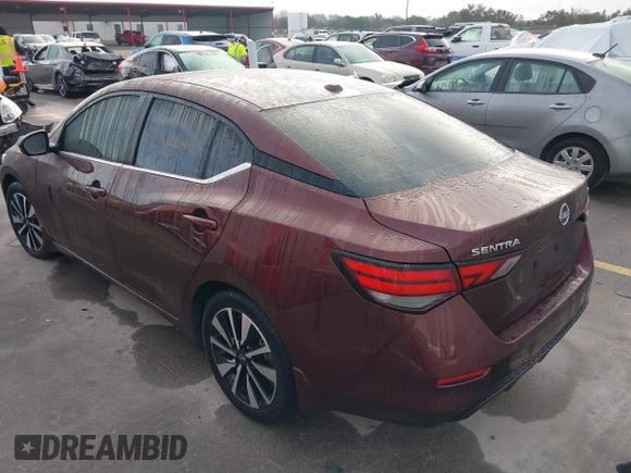 2024 Nissan Sentra SV with VIN 3N1AB8CV7RY330227, listed as a IAAI auction lot 41511992 with 7,852 mi miles and . Bid and sale history available at DreamBid. Image 3.