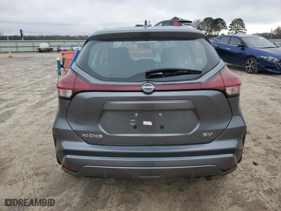 2023 Nissan Kicks SV with VIN 3N1CP5CV4PL505486, listed as a Copart auction lot 86190134 with 38,958 mi miles and Salvage Title. Bid and sale history available at carsss.com. Image 6.