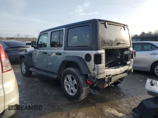 2018 Jeep Wrangler Unlimited Sport z VIN 1C4HJXDN0JW302837, wystawiony jako Copart lot #46253145 z przebiegiem 62 256 mil mil oraz Szkoda całkowita • Salvage title. Historia ofert i sprzedaży dostępna na DreamBid. Obrazek 2.