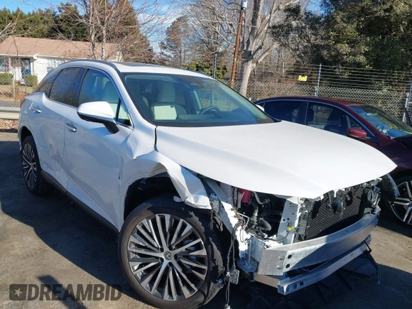 2023 Lexus RX 350 with VIN 2T2BAMCA3PC016934, listed as a IAAI auction lot 41465245 with 11,976 mi miles and . Bid and sale history available at DreamBid. Image 1.
