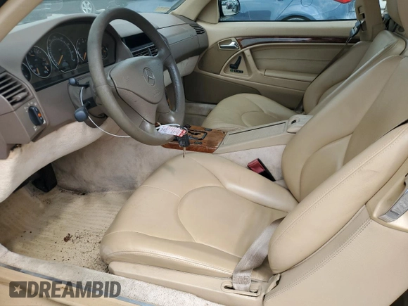 1999 Mercedes-Benz SL-Class with VIN WDBFA68F3XF187095, listed as a Copart auction lot 74514554 with 131,352 mi miles and Salvage Title. Bid and sale history available at carsss.com. Image 7.