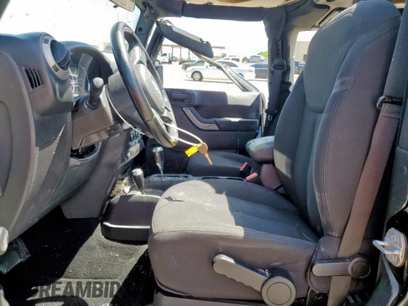 2017 Jeep Wrangler Sport with VIN 1C4AJWAG6HL506829, listed as a Copart auction lot 57708855 with 132,086 mi miles and Salvage title. Bid and sale history available at DreamBid. Image 7.
