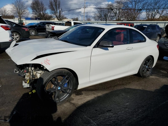2017 BMW 2 Series M240i xDrive with VIN WBA2G3C37HV986764, listed as a Copart auction lot 43456875 with 83,438 mi miles and Salvage Title. Bid and sale history available at carsss.com. Image 1.
