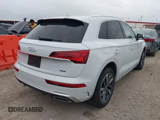 2023 Audi Q5 S line Premium Plus with VIN WA1EAAFY9P2053732, listed as a IAAI auction lot 42075720 with 51,553 mi miles. Bid and sale history available at carsss.com. Image 4.