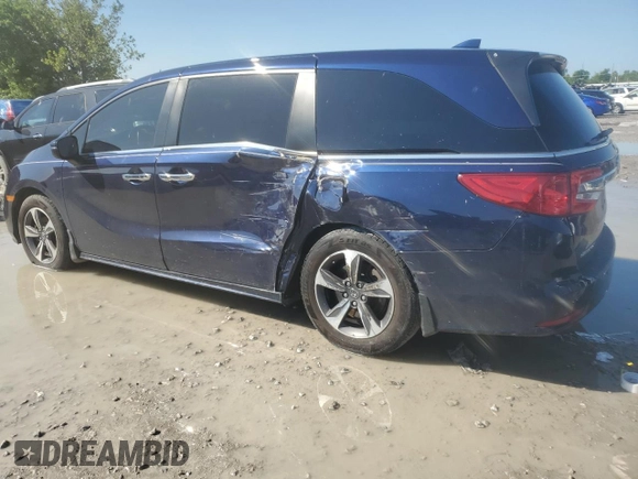 2019 Honda Odyssey Touring with VIN 5FNRL6H80KB100678, listed as a Copart auction lot 58155715 with Not provided miles and Salvage title. Bid and sale history available at DreamBid. Image 2.