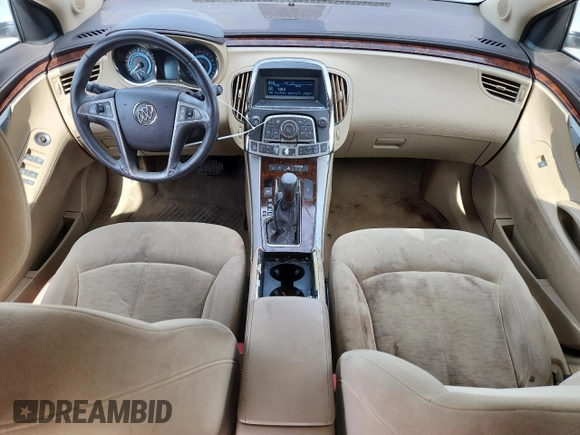 2010 Buick LaCrosse CX with VIN 1G4GB5EG9AF169942, listed as a Copart auction lot 61646885 with 85,323 mi miles and Salvage title. Bid and sale history available at DreamBid. Image 8.