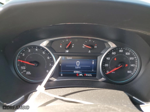 2020 Chevrolet Equinox LT with VIN 3GNAXUEV2LS714681, listed as a Copart auction lot 59299084 with 20,563 mi miles and Salvage Title. Bid and sale history available at carsss.com. Image 9.