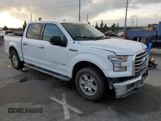 2015 Ford F-150 XL with VIN 1FTEW1CG5FKD43418, listed as a Copart auction lot 44239165 with 208,295 mi miles and Salvage title. Bid and sale history available at DreamBid. Image 4.