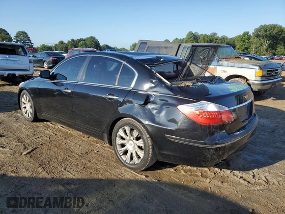 2009 Hyundai Genesis with VIN KMHGC46E09U054187, listed as a Copart auction lot 71584024 with 325,244 mi miles and Salvage Title. Bid and sale history available at carsss.com. Image 2.