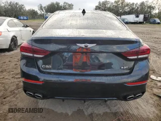 2019 Genesis G80 Sport with VIN KMTFN4JB3KU320137, listed as a Copart auction lot 79307364 with 60,010 mi miles and Non Repairable. Bid and sale history available at DreamBid. Image 6.