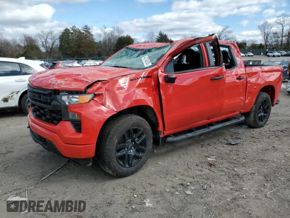 2024 Chevrolet Silverado 1500 Custom with VIN 1GCPDBEK1RZ294848, listed as a Copart auction lot 42704255 with 478 mi miles and Salvage Title. Bid and sale history available at DreamBid. Image 1.