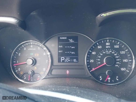 2016 Kia Forte LX with VIN KNAFK4A69G5463005, listed as a IAAI auction lot 41423285 with 204,118 mi miles. Bid and sale history available at carsss.com. Image 7.