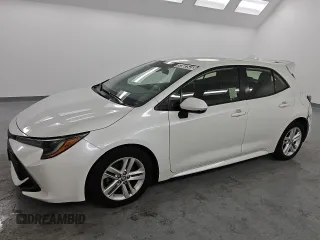 2020 Toyota Corolla Hatchback SE with VIN JTND4RBEXL3090520, listed as a Copart auction lot 53582545 with 107,066 mi miles and Clean Title. Bid and sale history available at carsss.com. Image 1.