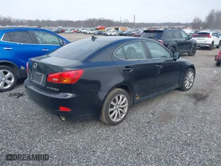2007 Lexus IS 250 with VIN JTHCK262275013307, listed as a IAAI auction lot 41724127 with 129,353 mi miles. Bid and sale history available at carsss.com. Image 4.