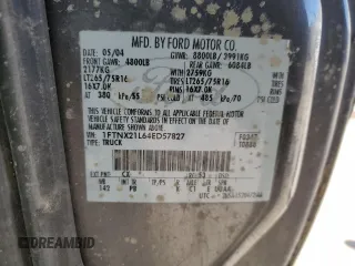 2004 Ford F-250 XL with VIN 1FTNX21L64ED57827, listed as a Copart auction lot 47236535 with Not provided miles and Salvage title. Bid and sale history available at DreamBid. Image 14.