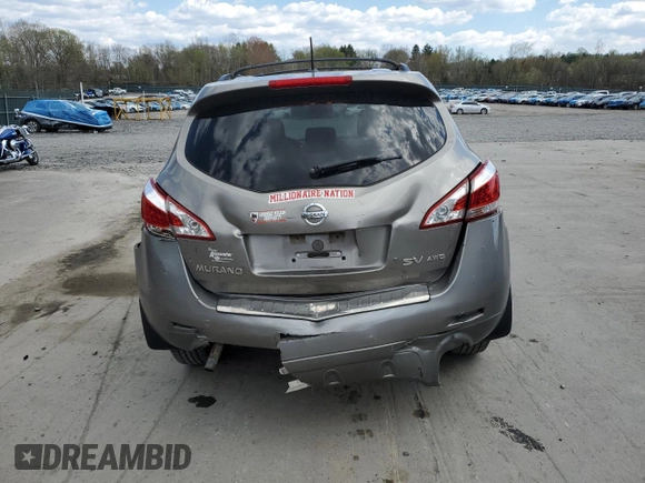 2011 Nissan Murano S with VIN JN8AZ1MW1BW184884, listed as a Copart auction lot 54466325 with 137,565 mi miles and Salvage Title. Bid and sale history available at DreamBid. Image 6.