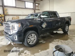 2021 GMC Sierra 3500HD Denali z VIN 1GT49WEYXMF261440, wystawiony jako Copart lot #43560575 z przebiegiem 83 839 mil mil oraz Szkoda całkowita • Salvage title. Historia ofert i sprzedaży dostępna na DreamBid. Obrazek 1.
