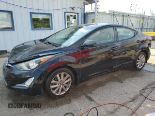 2014 Hyundai Elantra SE z VIN KMHDH4AE1EU111910, wystawiony jako Copart lot #57524775 z przebiegiem 130 385 mil mil oraz Szkoda całkowita • Salvage title. Historia ofert i sprzedaży dostępna na DreamBid. Obrazek 1.