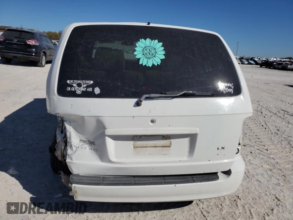 2004 Kia Sedona LX with VIN KNDUP131046585706, listed as a Copart auction lot 74973304 with 107,130 mi miles and Salvage Title. Bid and sale history available at carsss.com. Image 6.