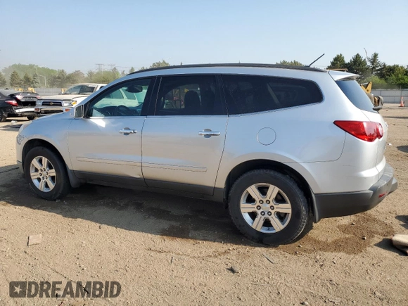 2011 Chevrolet Traverse 1LT z VIN 1GNKRGED9BJ403885, wystawiony jako Copart lot #56929765 z przebiegiem Nie podano mil oraz Szkoda całkowita • Salvage title. Historia ofert i sprzedaży dostępna na DreamBid. Obrazek 2.