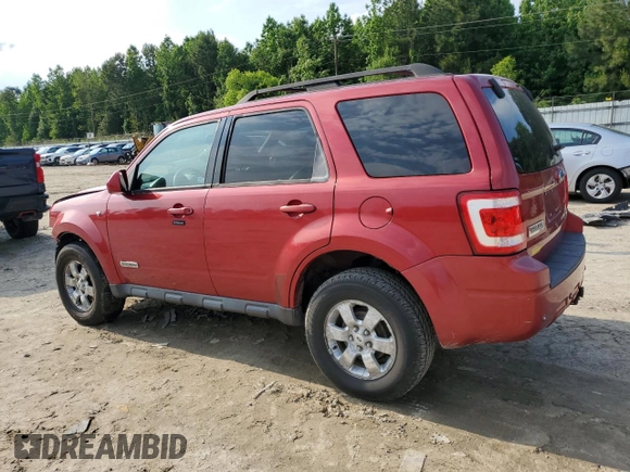 2008 Ford Escape Limited с VIN 1FMCU04168KB85011, выставлен на аукционе Copart как лот 56763465 с пробегом 147 710 миль миль и Списание • Salvage title. История ставок и продаж доступна на DreamBid. Изображение 2.