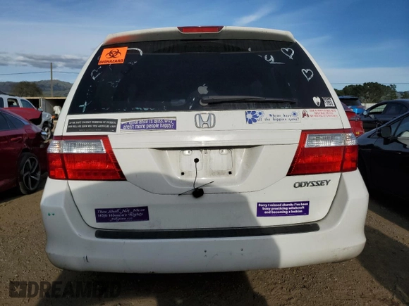 2005 Honda Odyssey EX-L with VIN 5FNRL38695B406179, listed as a Copart auction lot 47470555 with 133,448 mi miles and Salvage Title. Bid and sale history available at carsss.com. Image 6.