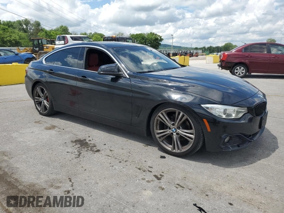2017 BMW 4 Series 430i with VIN WBA4F7C5XHG437682, listed as a Copart auction lot 56781835 with 129,639 mi miles and Salvage title. Bid and sale history available at DreamBid. Image 4.