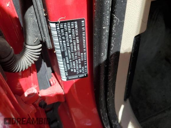 2014 Volkswagen Beetle 2.5L with VIN 3VWJX7AT4EM607425, listed as a Copart auction lot 75714654 with Not provided miles and Non repairable. Bid and sale history available at DreamBid. Image 13.