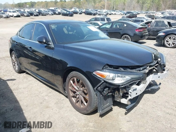 2018 Alfa Romeo Giulia with VIN ZARFAEBN7J7580536, listed as a IAAI auction lot 41883289 with 87,776 mi miles. Bid and sale history available at carsss.com. Image 1.