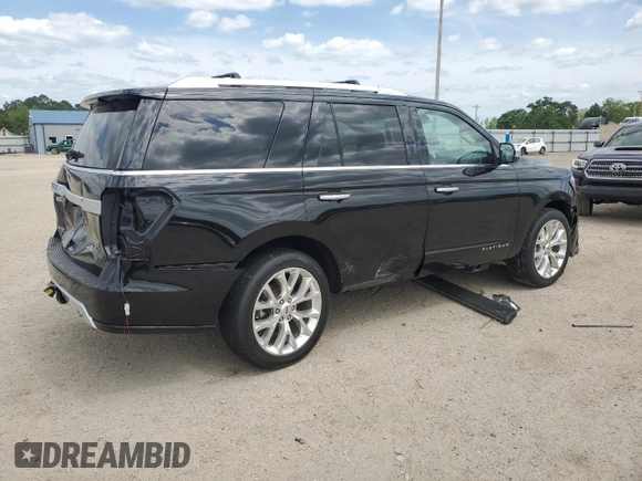 2018 Ford Expedition Platinum with VIN 1FMJU1LT2JEA18729, listed as a Copart auction lot 53870495 with 22,620 mi miles and Salvage title. Bid and sale history available at DreamBid. Image 3.