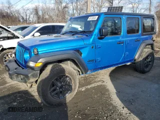 2024 Jeep Wrangler Sport с VIN 1C4PJXKN3RW236990, выставлен на аукционе Copart как лот 88730565 с пробегом 3 479 миль миль и Списание • Salvage title. История ставок и продаж доступна на DreamBid. Изображение 1.