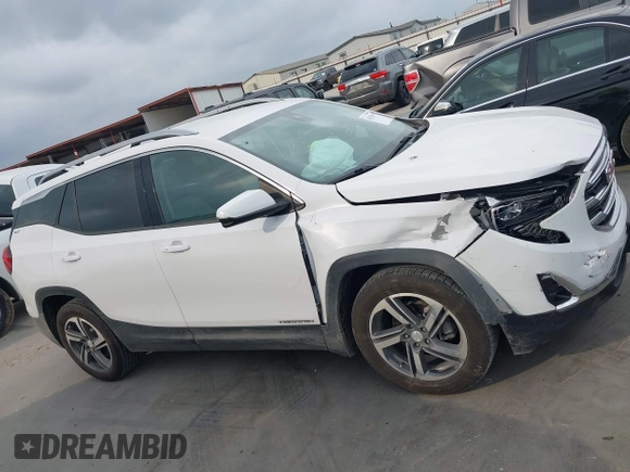 2020 GMC Terrain SLT with VIN 3GKALPEV1LL312607, listed as a IAAI auction lot 42152416 with 87,611 mi miles and . Bid and sale history available at DreamBid. Image 13.