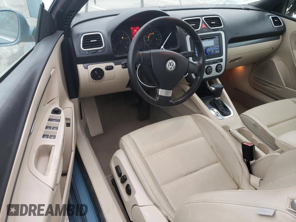 2007 Volkswagen Eos 2.0T with VIN WVWBA71FX7V029519, listed as a Copart auction lot 50248505 with 146,704 mi miles and Salvage Title. Bid and sale history available at DreamBid. Image 8.