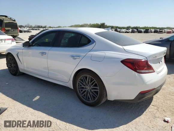 2019 Genesis G70 2.0T Advanced with VIN KMTG34LA3KU023559, listed as a Copart auction lot 75190994 with 85,073 mi miles and Non Repairable. Bid and sale history available at carsss.com. Image 2.