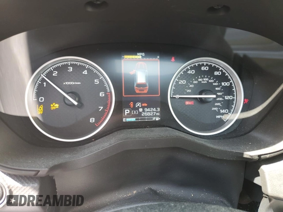 2020 Subaru Forester Premium with VIN JF2SKAJC4LH487213, listed as a Copart auction lot 59174435 with 26,827 mi miles and Salvage title. Bid and sale history available at DreamBid. Image 9.