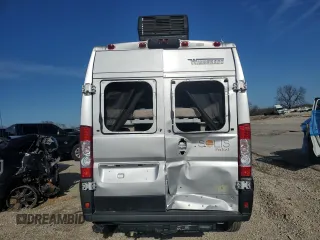 2021 Ram ProMaster Cargo with VIN 3C6LRVBG2ME584044, listed as a Copart auction lot 47633125 with 33,302 mi miles and Salvage Title. Bid and sale history available at carsss.com. Image 6.
