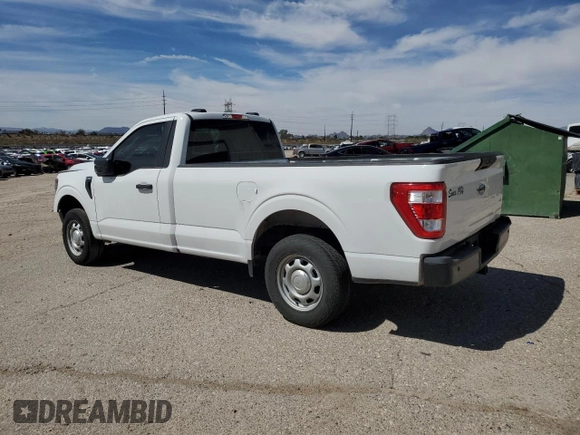 2023 Ford F-150 XL with VIN 1FTMF1CB6PKE57932, listed as a Copart auction lot 45393095 with 48,925 mi miles and Salvage Title. Bid and sale history available at carsss.com. Image 2.