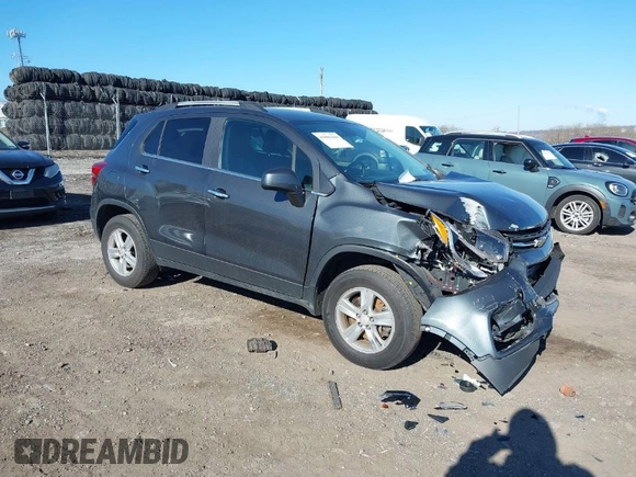 2017 Chevrolet Trax LT with VIN KL7CJPSB6HB253418, listed as a IAAI auction lot 41881440 with 114,104 mi miles. Bid and sale history available at carsss.com. Image 1.