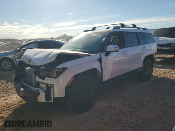 2025 Hyundai Santa Fe Calligraphy with VIN 5NMP5DG1XSH025481, listed as a Copart auction lot 46890225 with 2,152 mi miles and Salvage title. Bid and sale history available at DreamBid. Image 1.