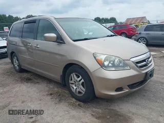 2005 Honda Odyssey EX with VIN 5FNRL384X5B402382, listed as a IAAI auction lot 42679650 with 257,900 mi miles and . Bid and sale history available at DreamBid. Image 1.