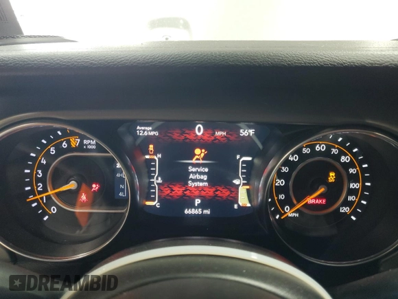 2021 Jeep Gladiator Freedom с VIN 1C6HJTAG2ML579159, выставлен на аукционе Copart как лот 42954605 с пробегом 66 865 миль миль и Списание • Salvage title. История ставок и продаж доступна на DreamBid. Изображение 9.