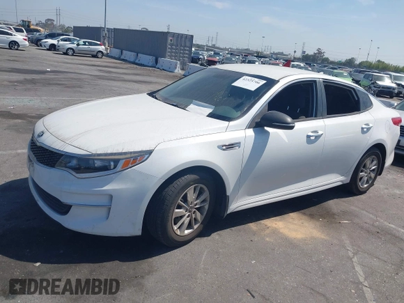 2016 Kia Optima LX with VIN 5XXGT4L34GG024846, listed as a IAAI auction lot 42325706 with 80,645 mi miles and . Bid and sale history available at DreamBid. Image 2.